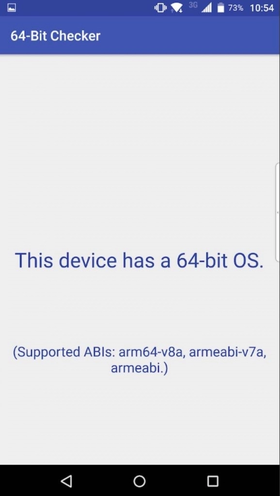 Проверка 64-битной ОС Android
