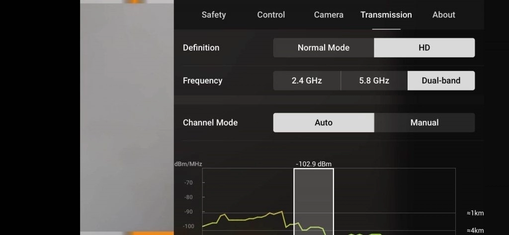 mavic air 2 dji fly transmission settings